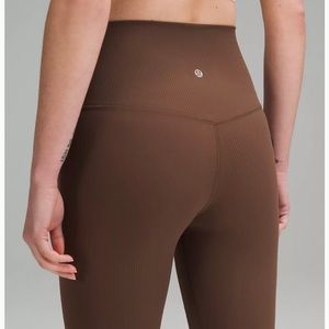 lululemon athletica ribbed Brown Leggings